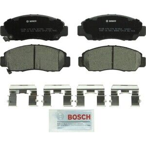 BOSCH BC959 QuietCast Front Ceramic Disc Brake Pads With Hardware Kit, Hondas